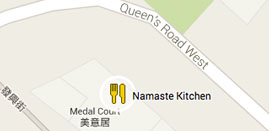 Namaste Kitchen Location Map